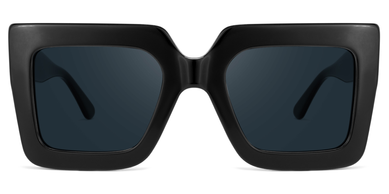 Brandon Square Black Sunglasses