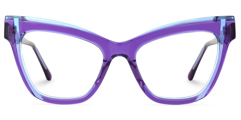 Saucie Cateye Purple Glasses