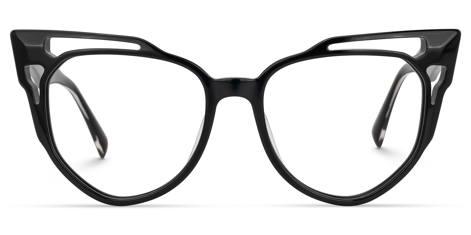 Adiari Cateye Black Glasses | ZEELOOL UK0