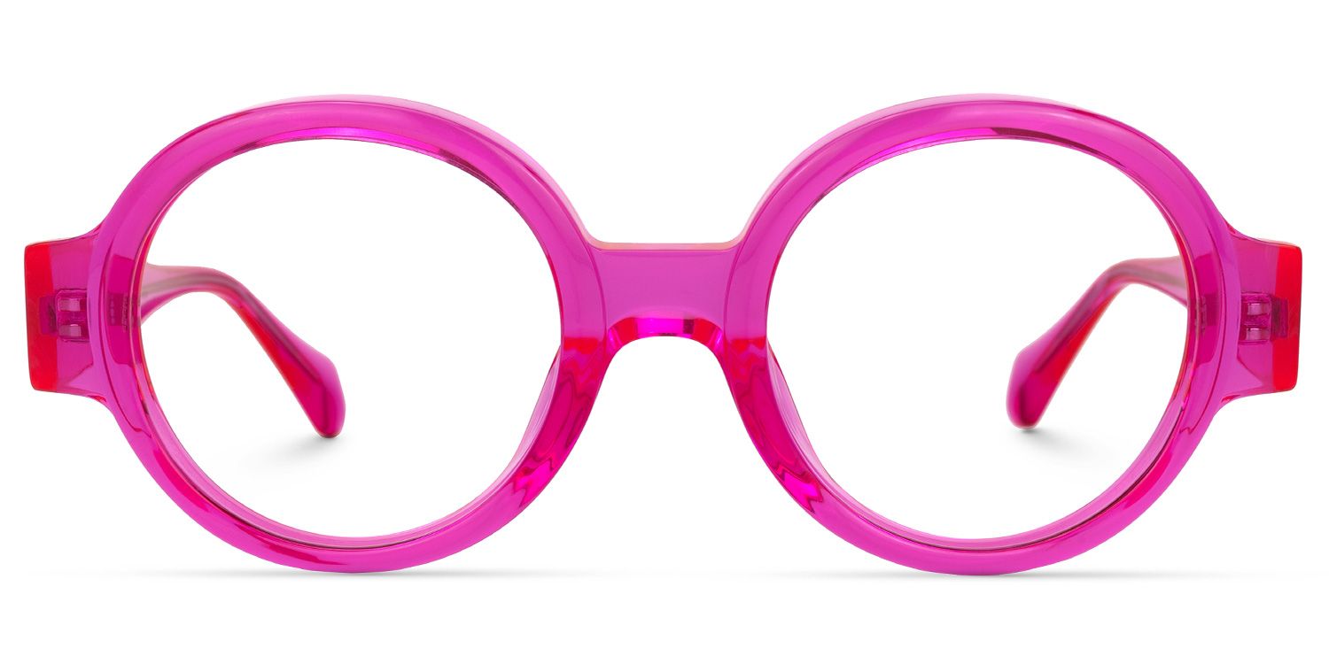 Dorrejo Round Bright-Pink Glasses | ZEELOOL UK0