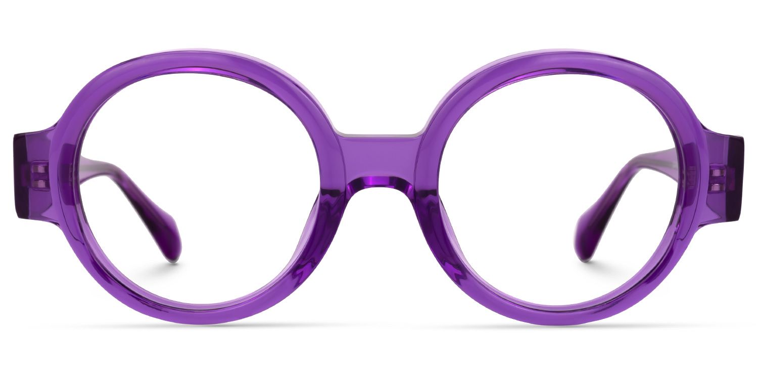 Dorrejo Round Purple Glasses | ZEELOOL UK0