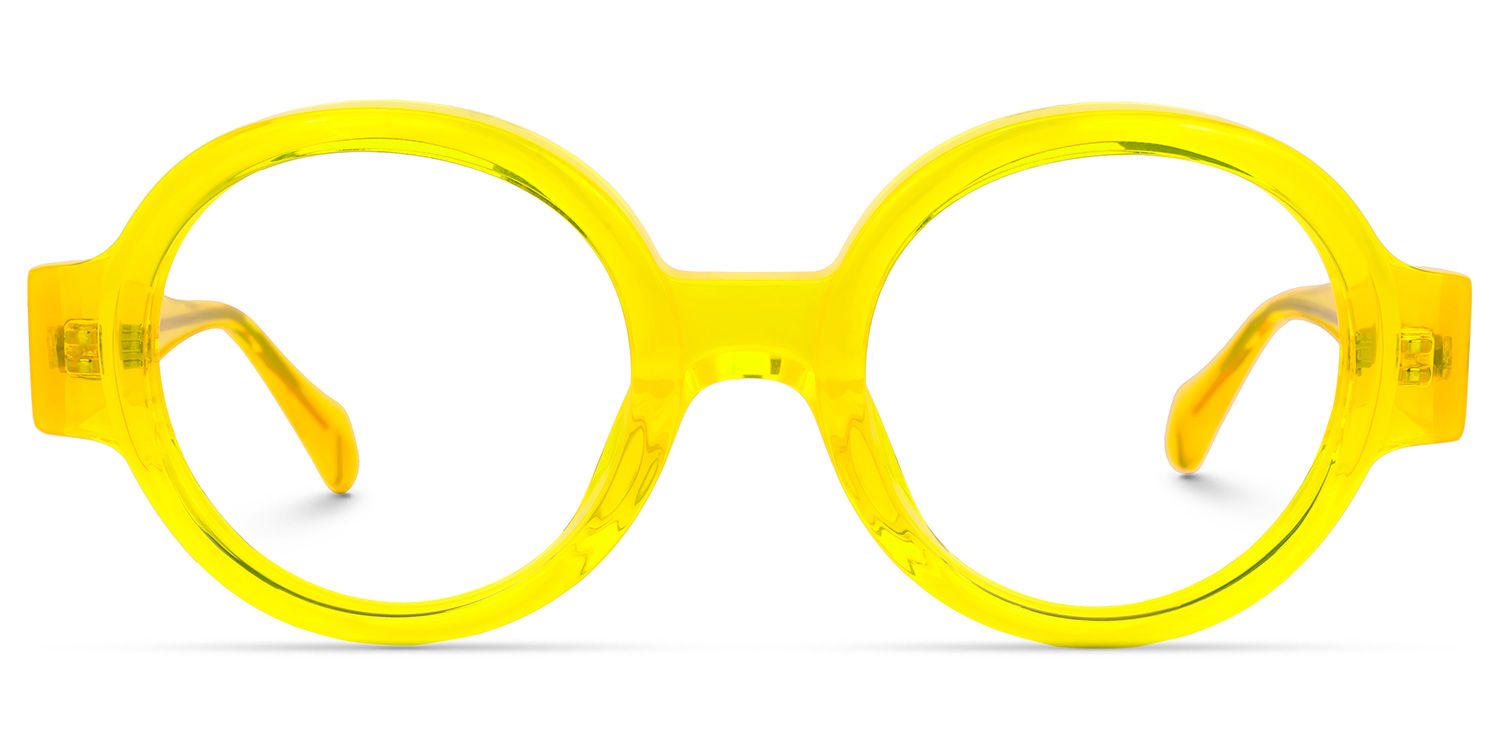 Dorrejo Round Yellow Glasses | ZEELOOL UK0
