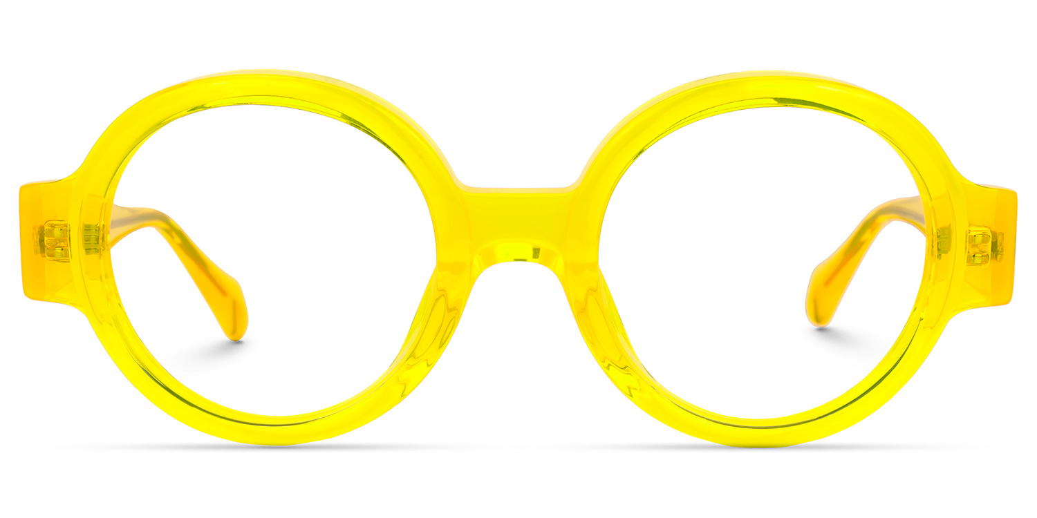 Dorrejo Round Yellow Glasses | ZEELOOL UK0