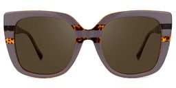 Brenda Mauve Square Sunglasses0