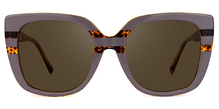 Brenda Square Mauve Sunglasses