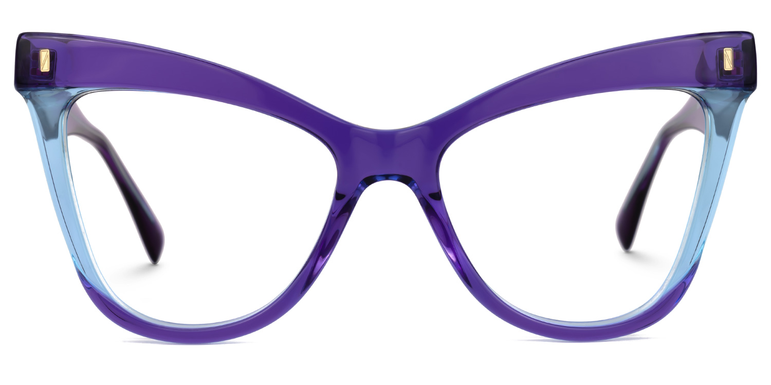 Silke Cateye Purple Glasses | ZEELOOL UK0