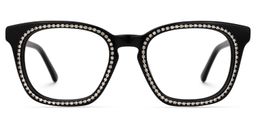Ziva Square Black Glasses0
