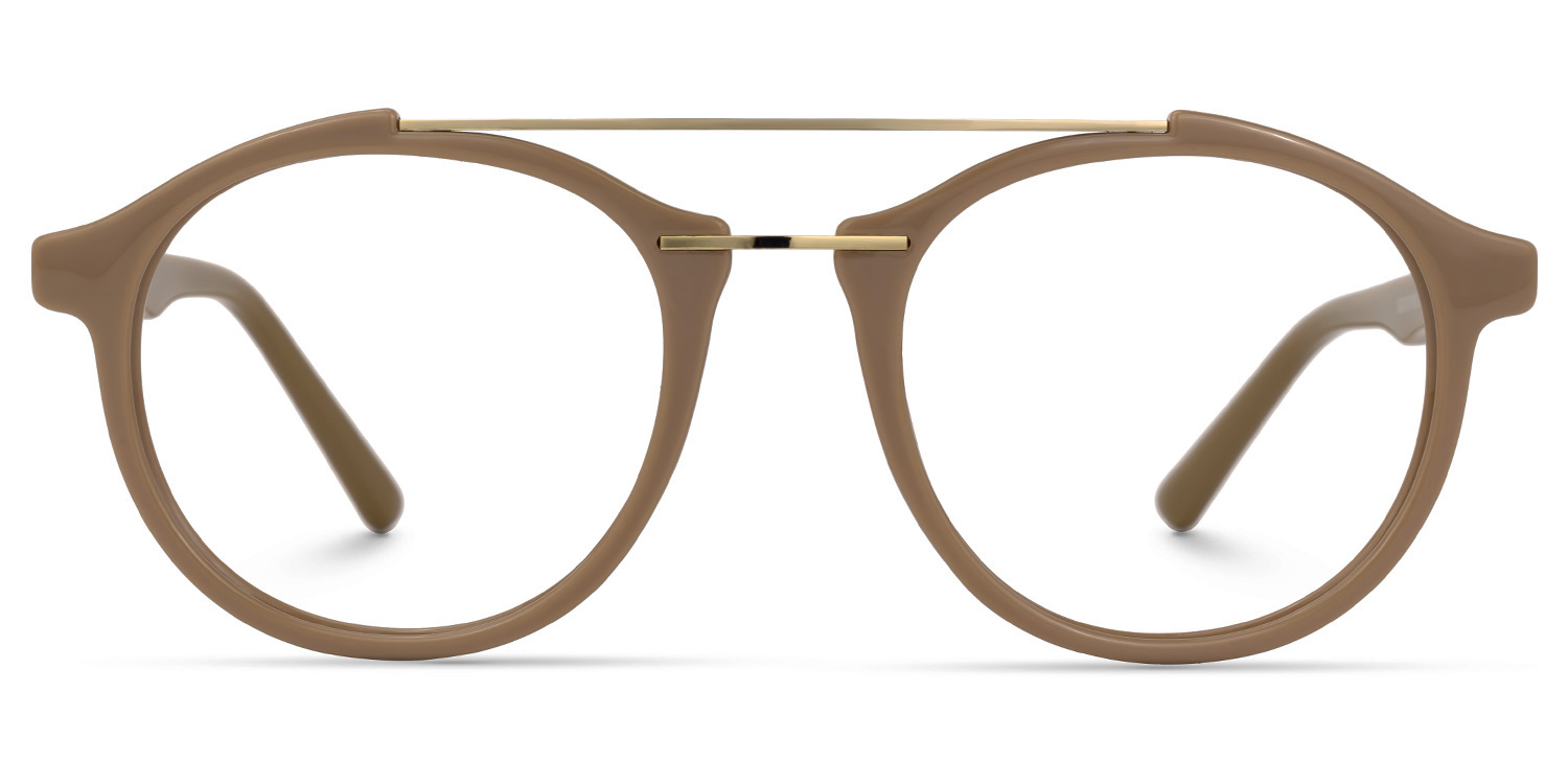 Lee Round Brown Glasses0