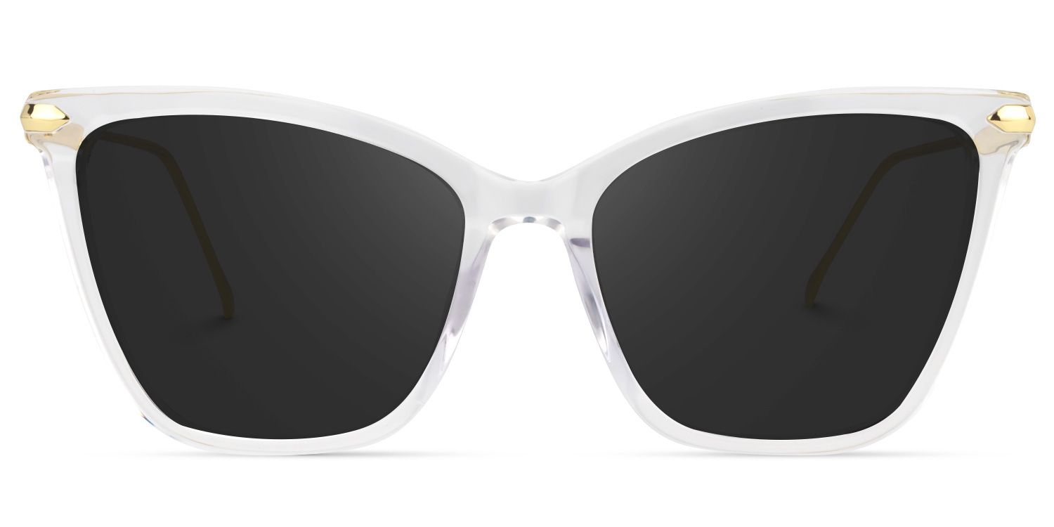 Hilary Butterfly Clear Full Rim Sunglasses | ZEELOOL UK0