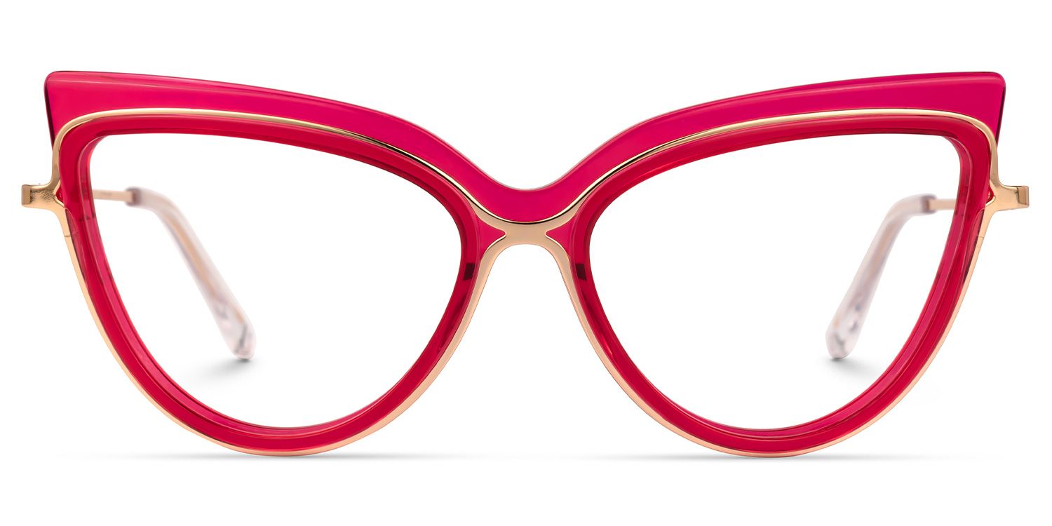 Birkman Cateye Bright-Pink Glasses | ZEELOOL UK0