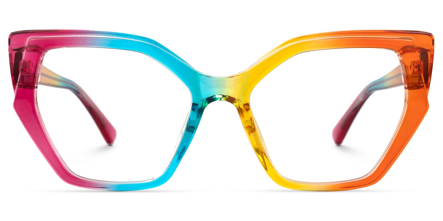 Lorena Geometric Multicolor Glasses | ZEELOOL UK0