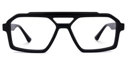 Samira Aviator Black Glasses0