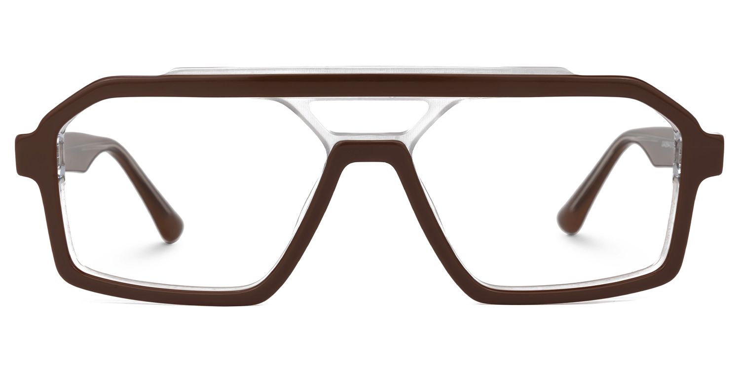 Samira Aviator Chocolate Glasses | ZEELOOL UK0