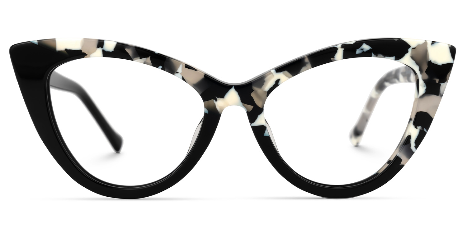 Maxine Cateye Black Glasses0