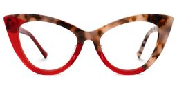 Maxine Cateye Red Glasses0