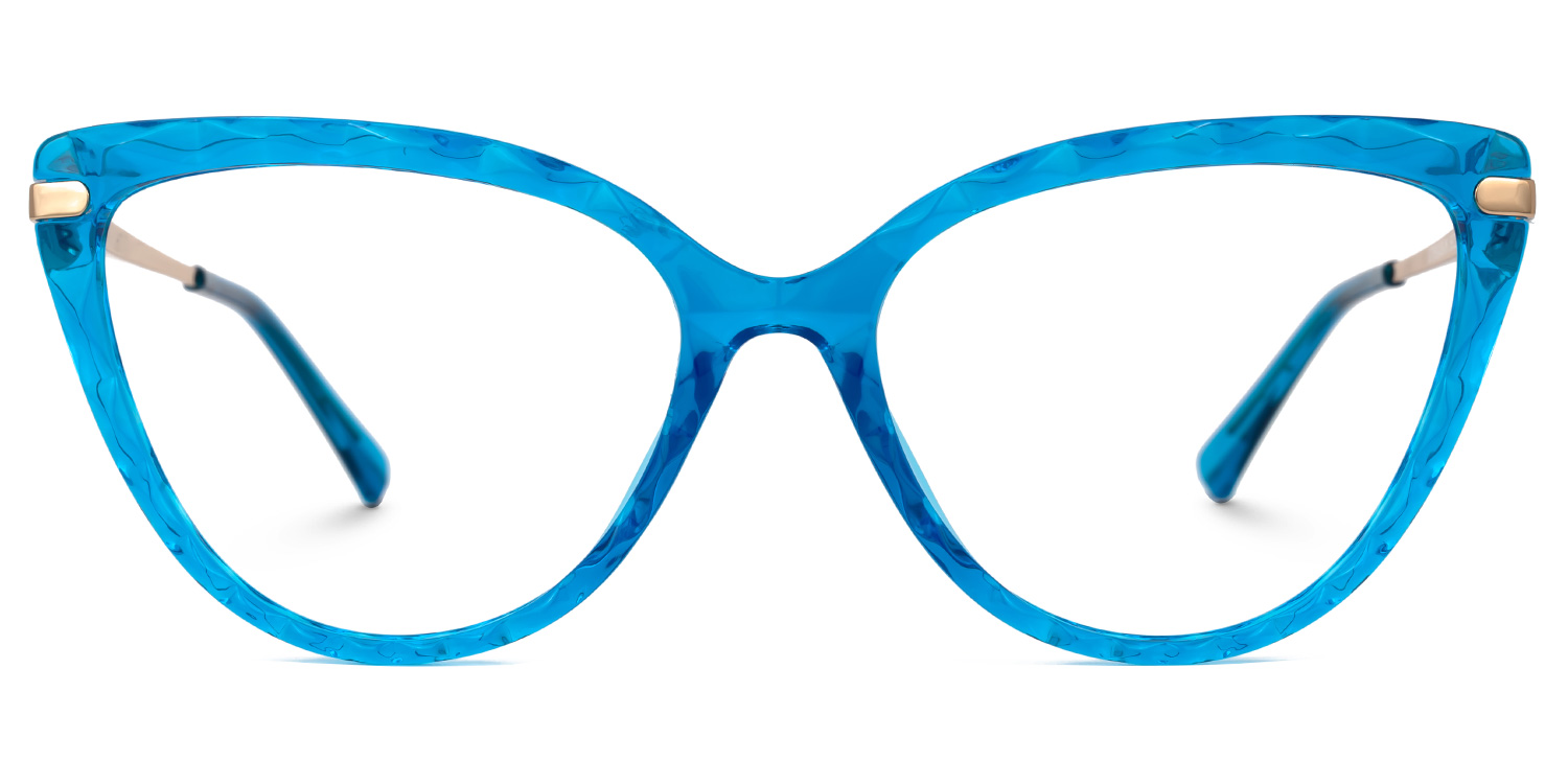 Lucas Cateye Blue Glasses | ZEELOOL UK0
