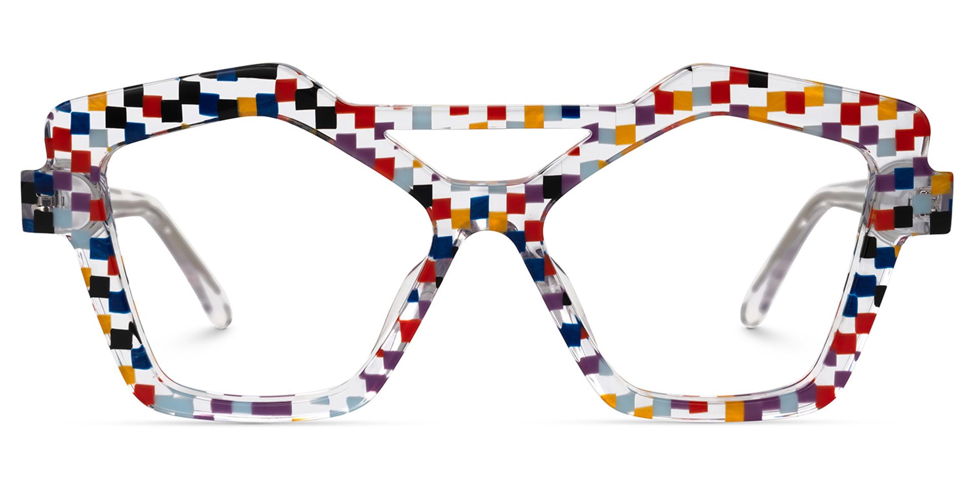 Keawna Geometric Multicolor Glasses | ZEELOOL UK0