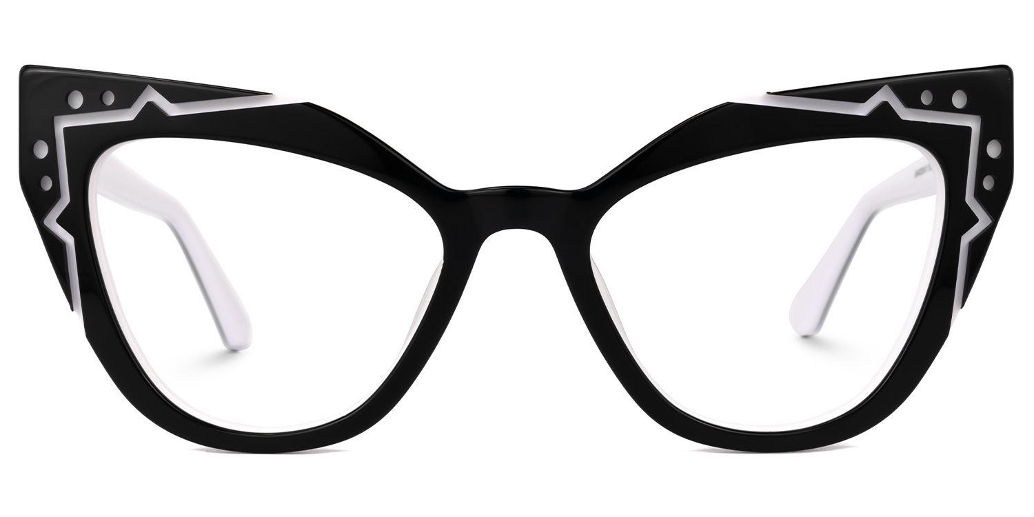Kandice Cateye Black Glasses | ZEELOOL UK0