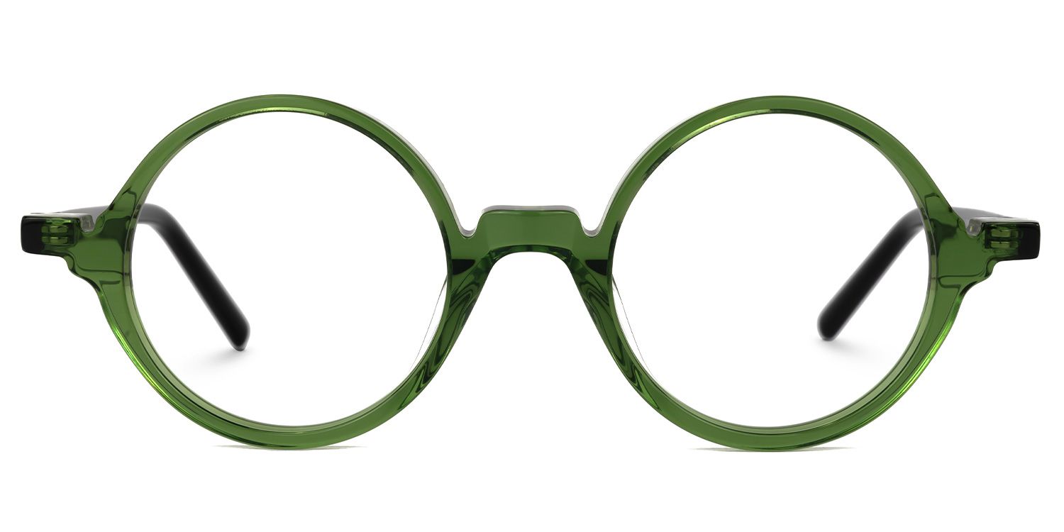 Otto Round Green Glasses | ZEELOOL UK0