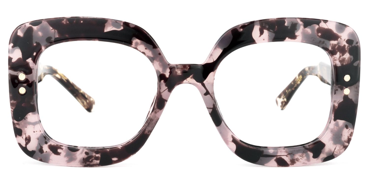 Eloise Square Pink-Tortoise Glasses | ZEELOOL UK0