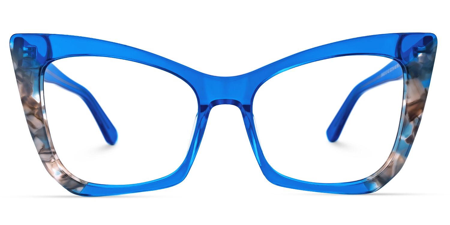 Saniya Cateye Blue Glasses | ZEELOOL UK0