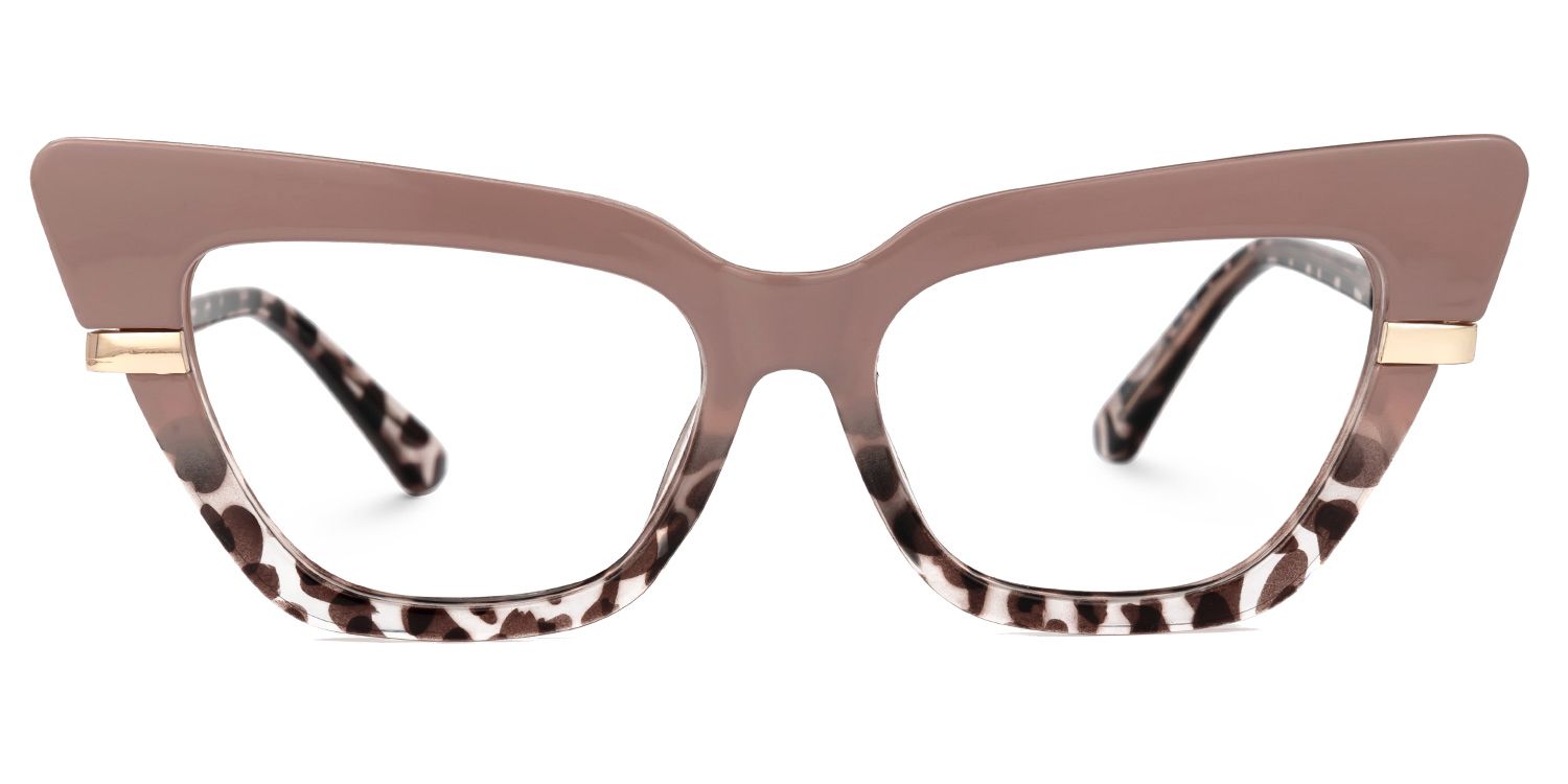 Vanille Cateye Two-Tone Glasses | ZEELOOL UK0