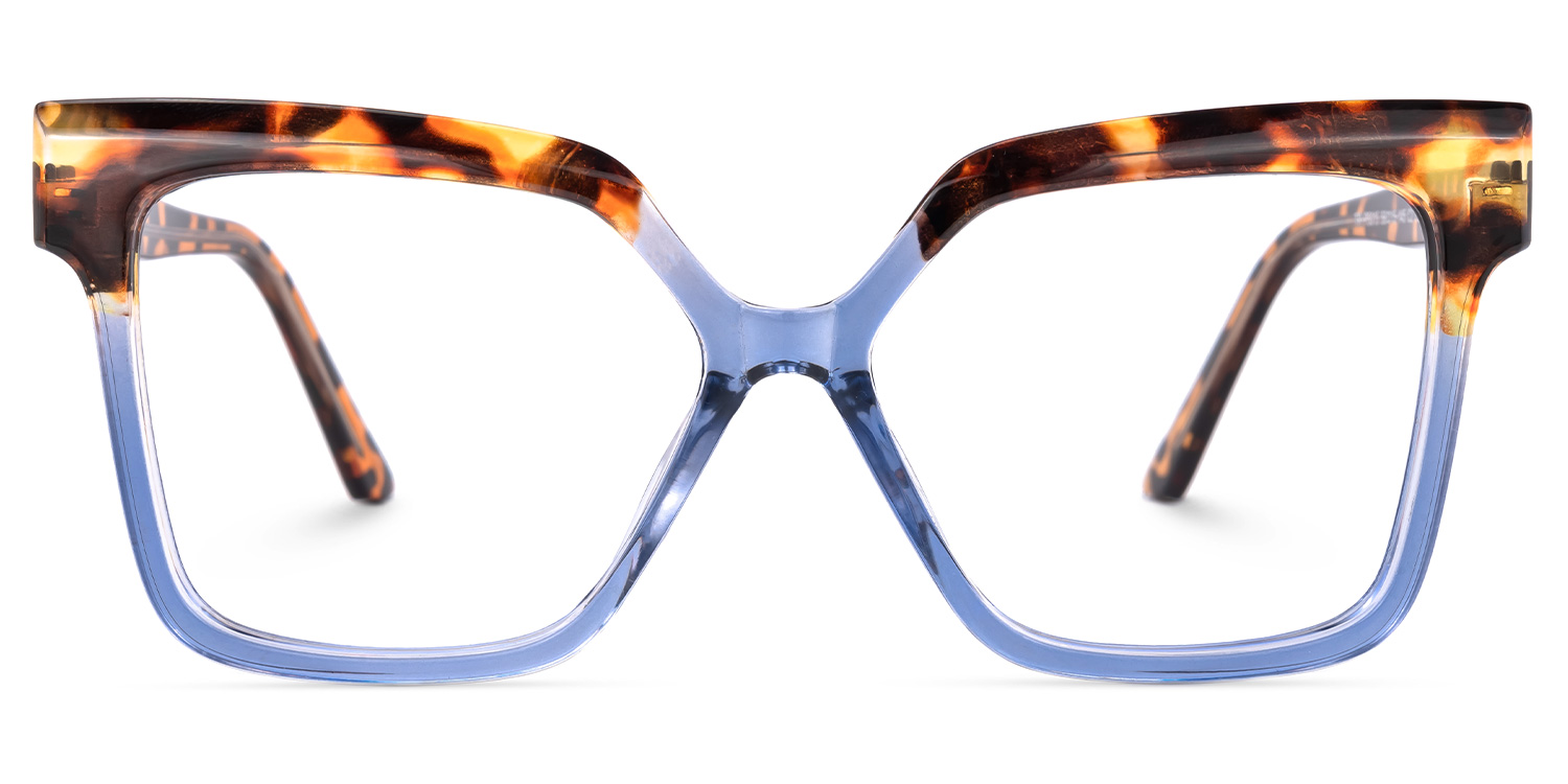 Eboney Square Blue Glasses0