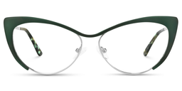 Ellen Cateye Green Glasses0
