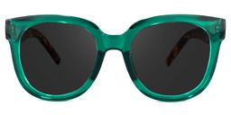 Harrell Square Dark-Green Sunglasses0