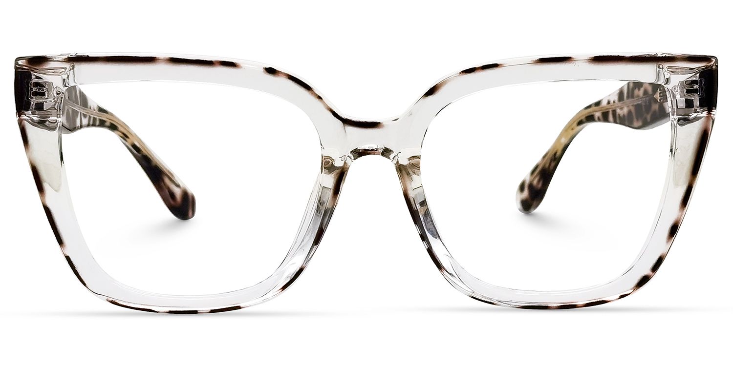 Mirta Square Tortoise Eyeglasses and Clear Frame0