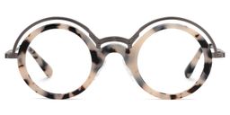 Suzzette Round Tortoise Glasses0