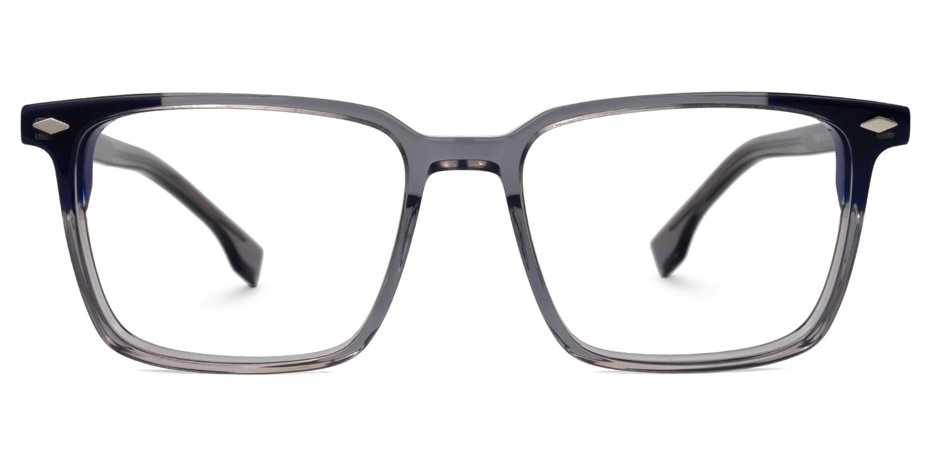 Davila Rectangle Gray Glasses | ZEELOOL UK0