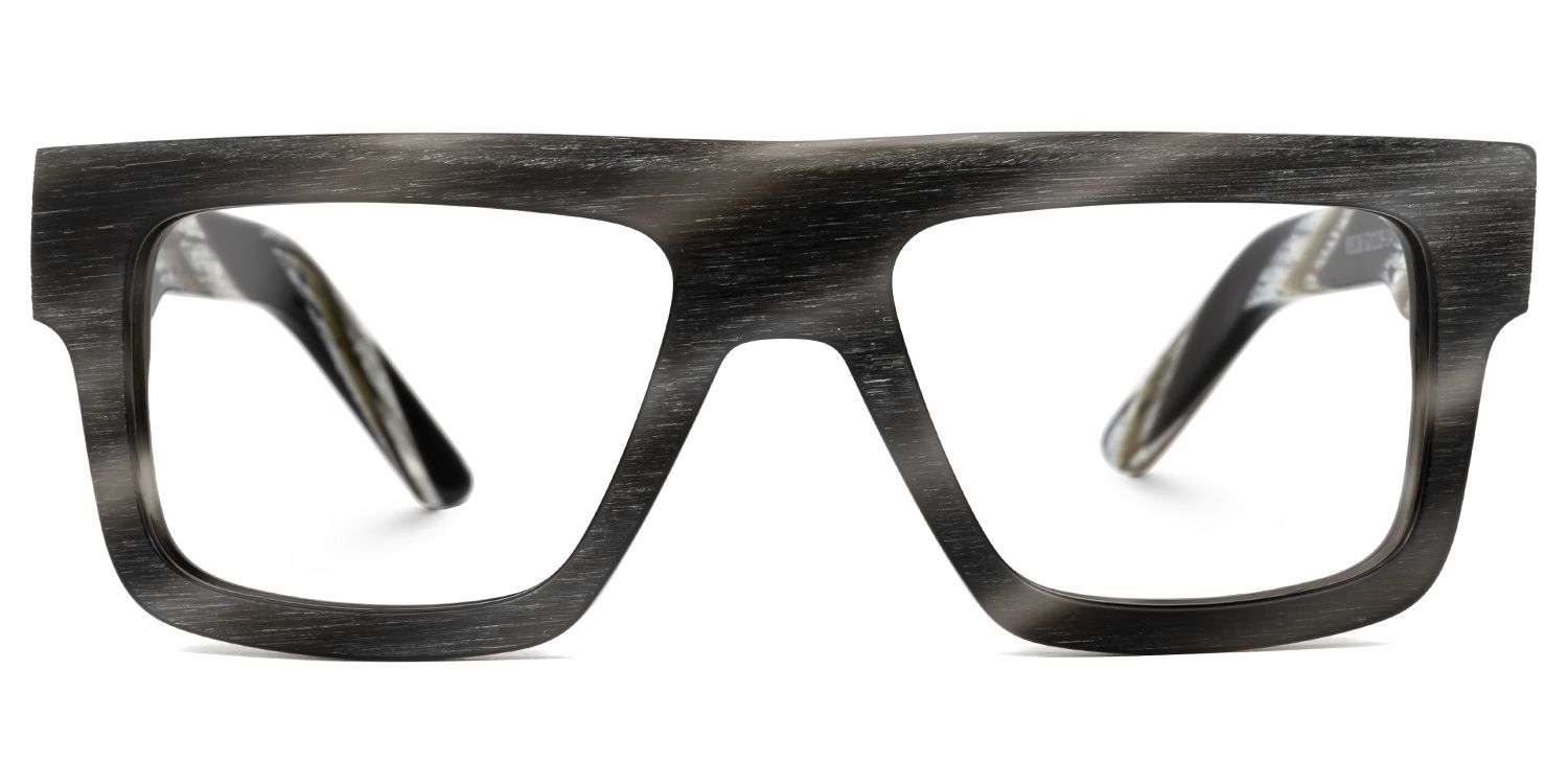 Tavasha Rectangle Gray Glasses | ZEELOOL UK0