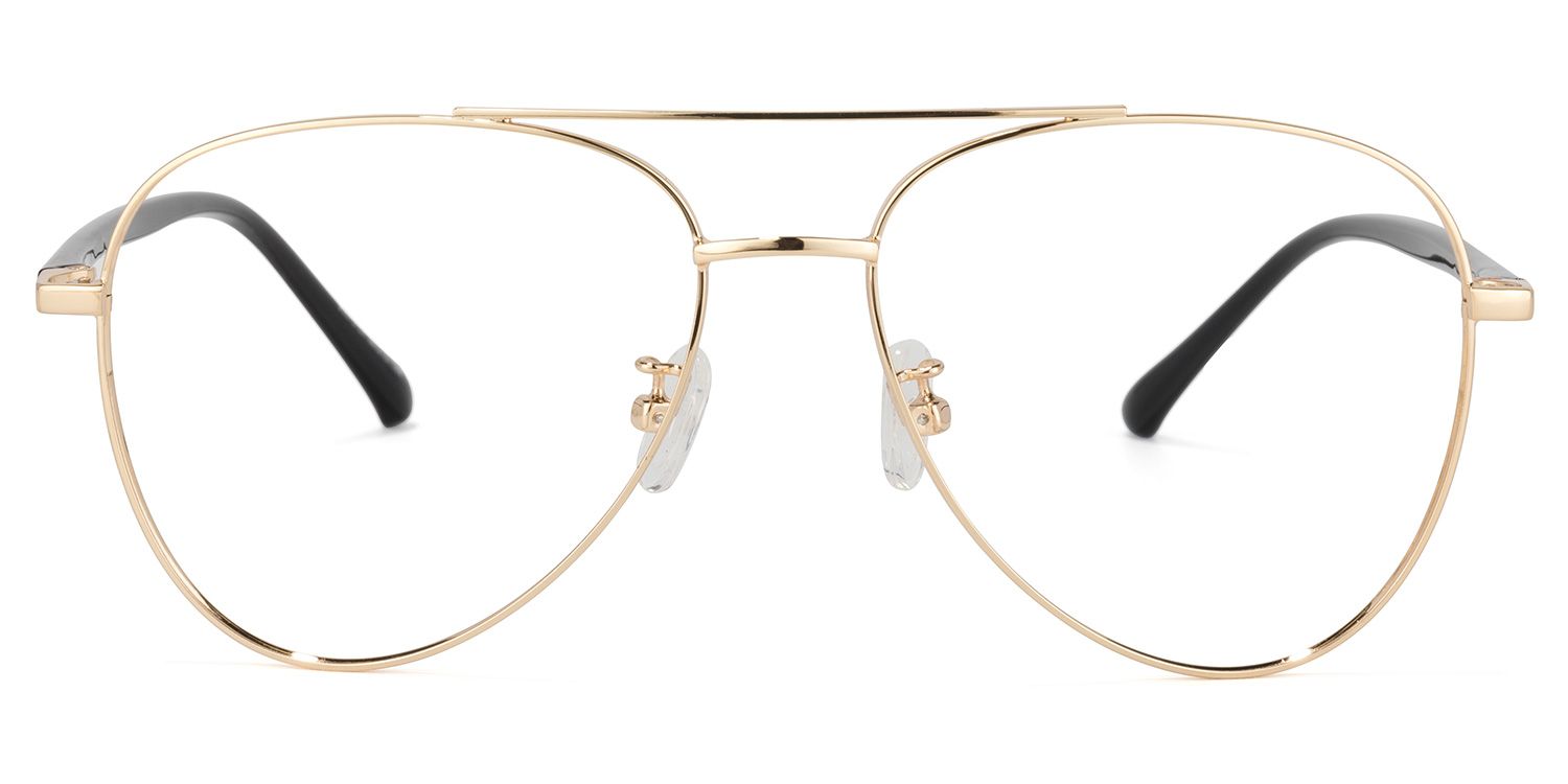 Paige Aviator Gold Glasses | ZEELOOL UK0