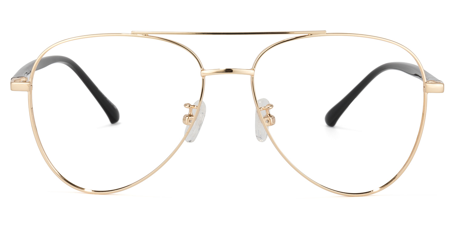 Paige Aviator Gold Glasses | ZEELOOL UK0