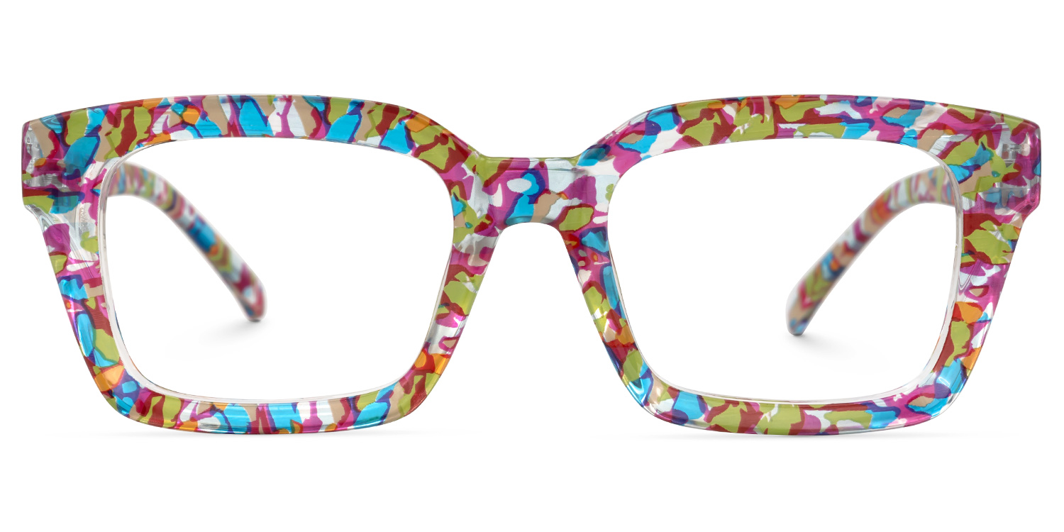 Tasfiya Rectangle Multicolor Glasses | ZEELOOL UK0
