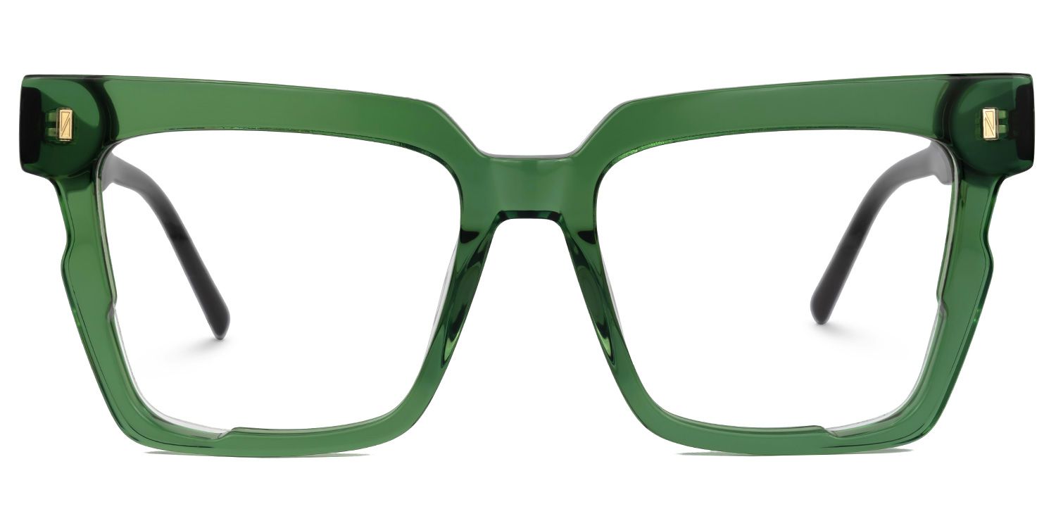 Mariily Square Green Glasses | ZEELOOL UK0