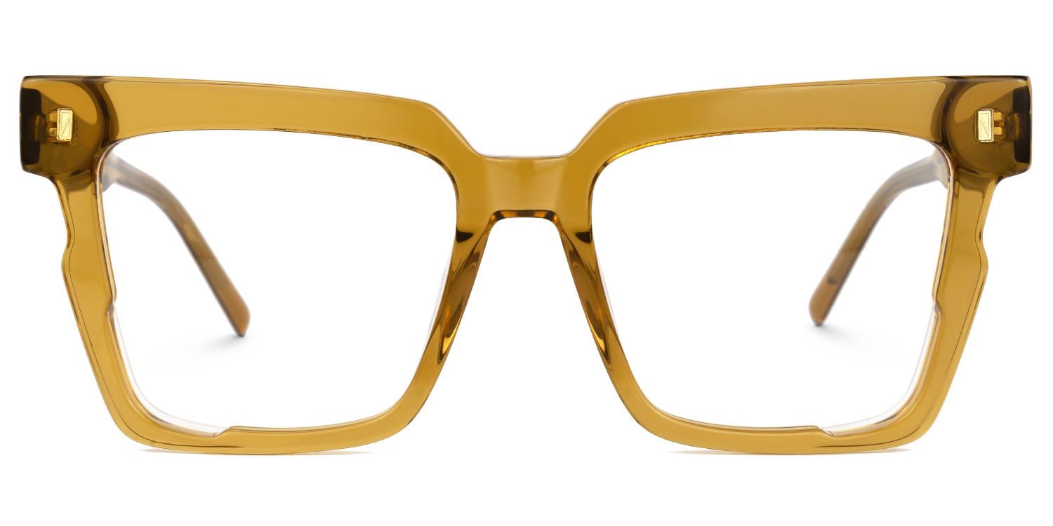 Mariily Square Brown Glasses | ZEELOOL UK0