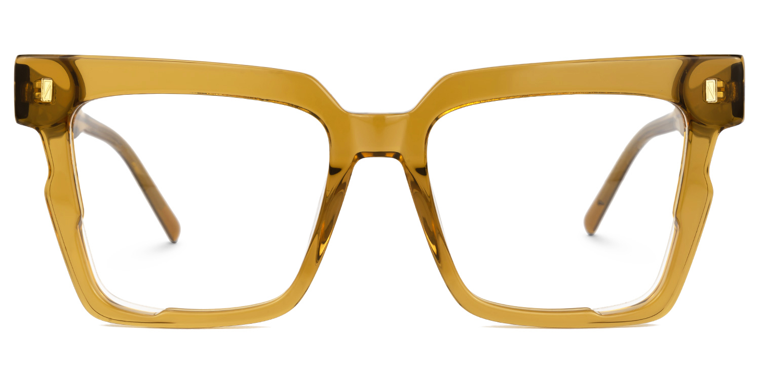 Mariily Square Brown Glasses | ZEELOOL UK0