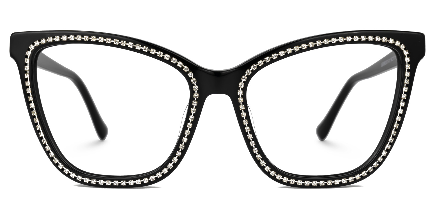 Goswami Square Black Glasses0