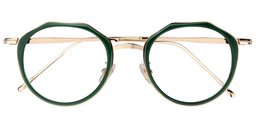 Carolyn Geometric Green Glasses 1
