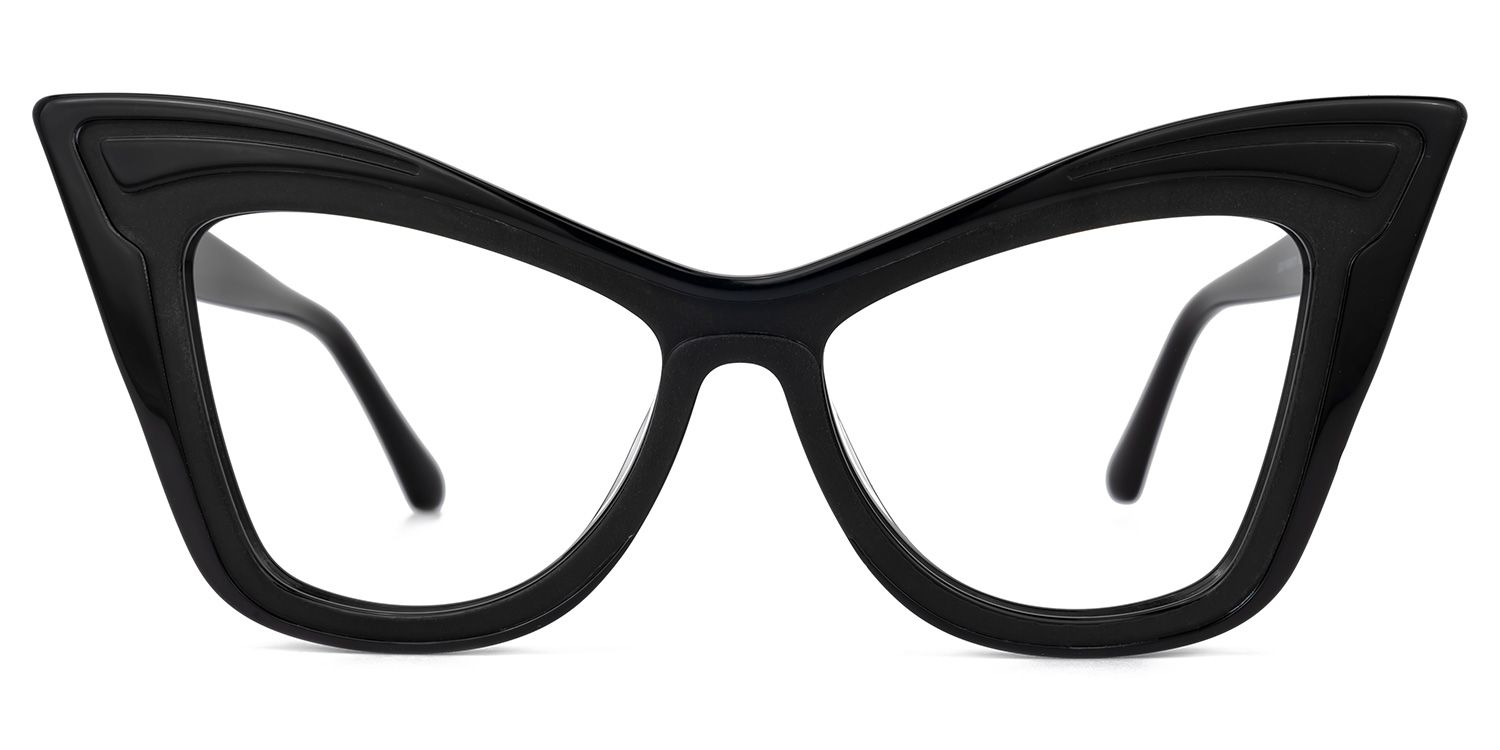 Sindy Cateye Black Glasses | ZEELOOL UK0