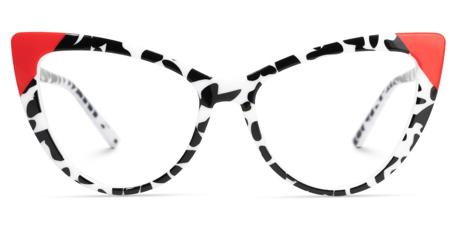 Chelsy Cateye Two-Tone Glasses | ZEELOOL UK0