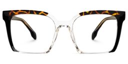 Misty Black Square Glasses0
