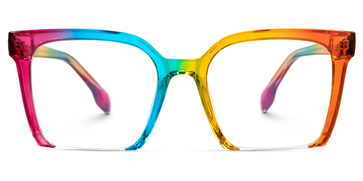 Misty Square Colorful Glasses0