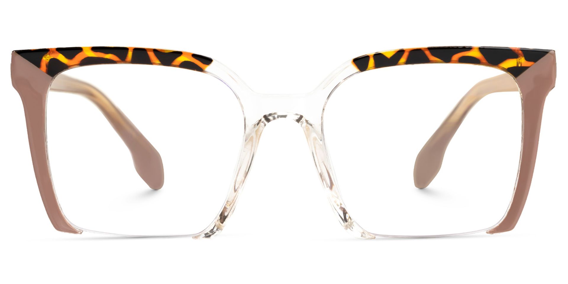 Misty Square Brown Glasses | ZEELOOL UK0