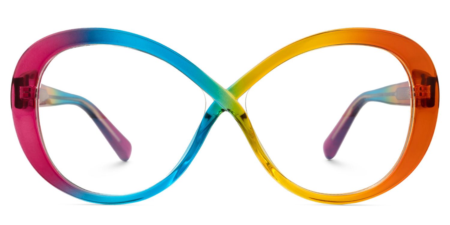 Kouassi Geometric Colorful Glasses | ZEELOOL UK0
