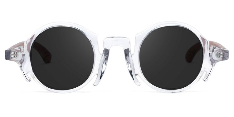 Charlie Round Clear Sunglasses