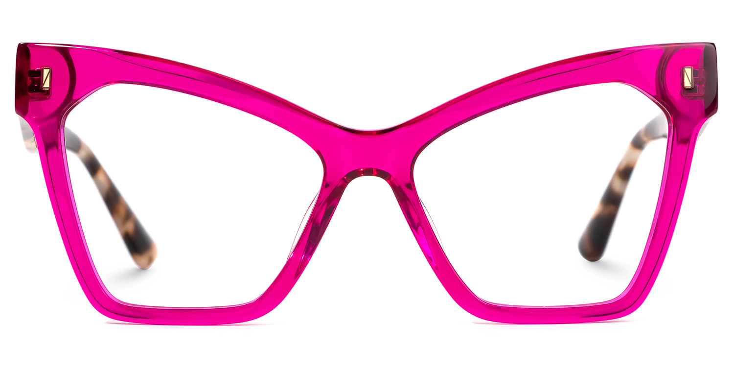 Senica Cateye Purple Glasses | ZEELOOL UK0