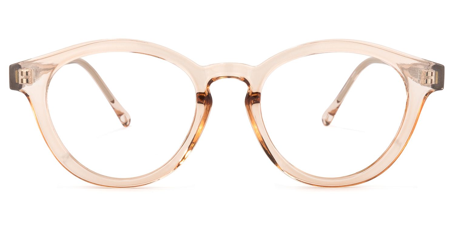 Pierce Round Beige Glasses | ZEELOOL UK0